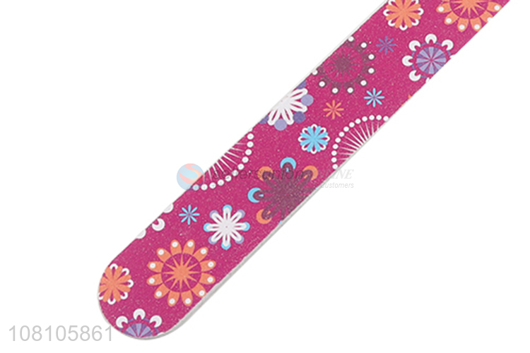Low price flower pattern nail file nail tools for women