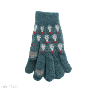 Fashion style ladies Christmas gloves winter warm gloves