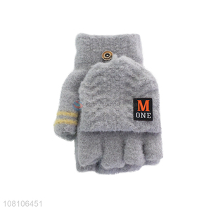 Yiwu wholesale simple flip half-finger gloves for men