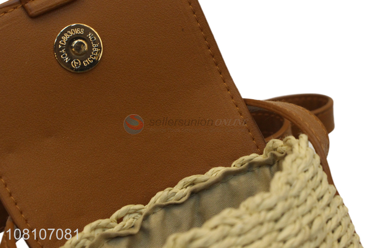 Fashionable Handmade Straw Bag Ladies Cross Body Bag