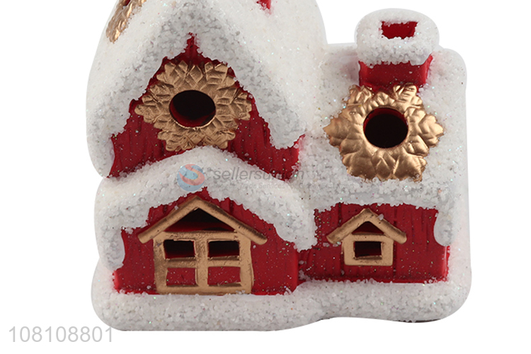 Online wholesale christmas party decoration ceramic LED ornaments
