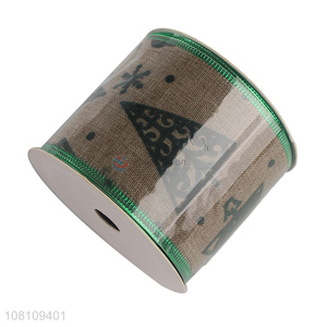 Bottom price polyester Christmas <em>ribbon</em> gift wrapping <em>ribbon</em>