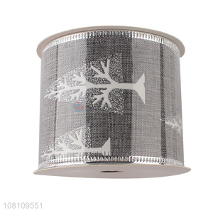 Bottom price silver glitter Christmas <em>ribbon</em> Xmas tree <em>ribbon</em>