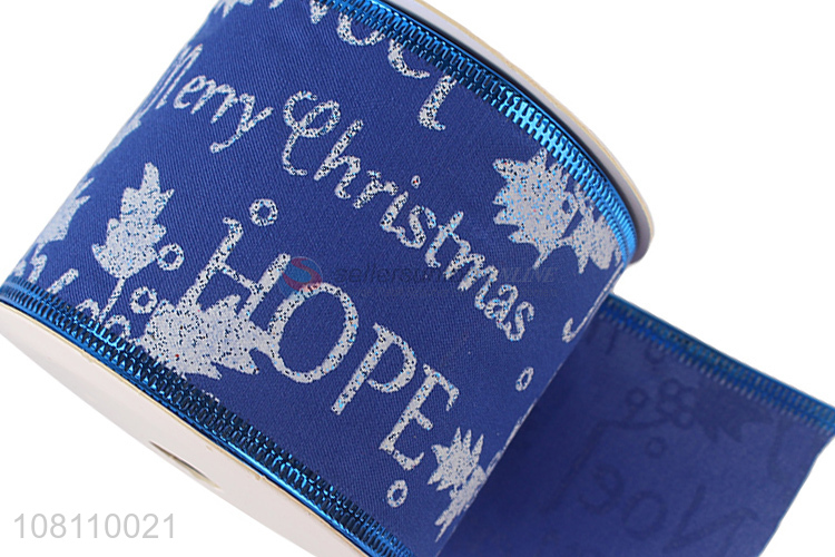 New arrival glitter Christmas ribbon Christmas tree ribbon