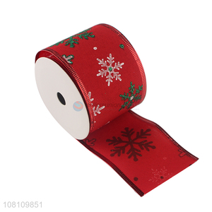 Bottom price Christmas <em>ribbon</em> snowflake <em>ribbon</em> holiday decor