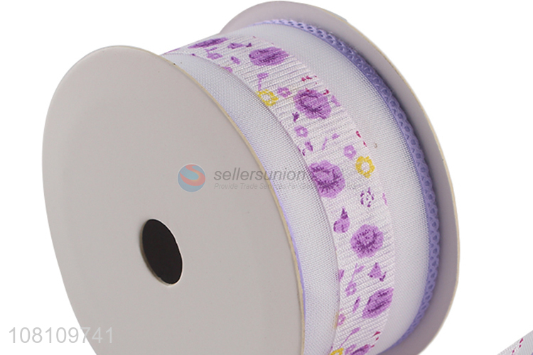 Good quality Christmas floral ribbon Christmas tree decoration