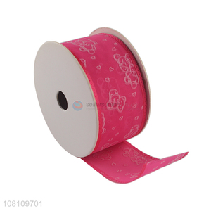Bottom price multi-purpose <em>ribbon</em> cartoon bear printed <em>ribbon</em>