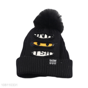 Popular products black children <em>knit</em> <em>hat</em> beanies for sale