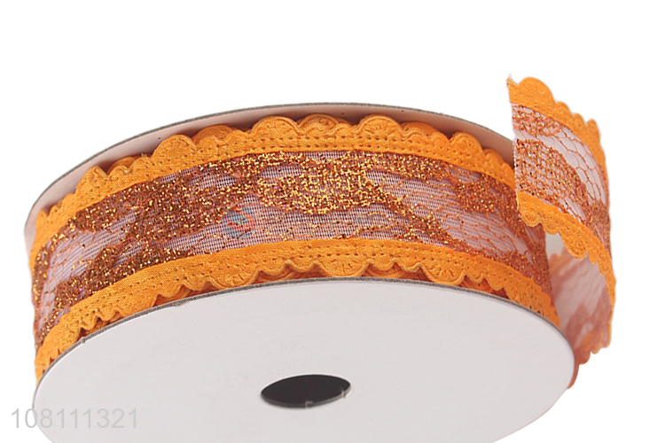Good Sale Lace Edge Holiday Party Decorative Ribbon