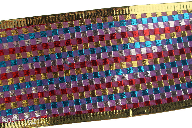 Hot Selling Christmas Wired Edge Ribbon For Christmas Tree Decoration