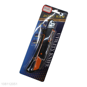 China <em>manufacturer</em> safe utility snap off knife box cutter
