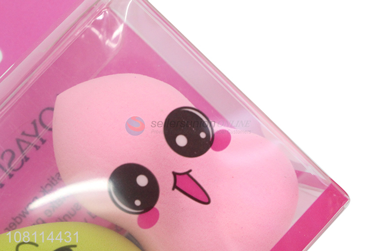 Good selling multicolor soft makeup sponge cosmetic puff