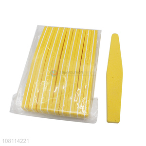 Online wholesale double-sided yellow nail file nail tools