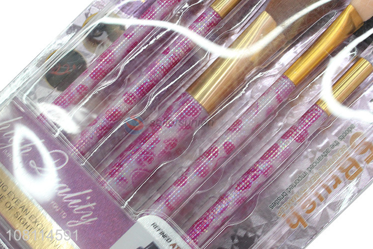 Most popular 5pieces women daily use makeup brush wholesale