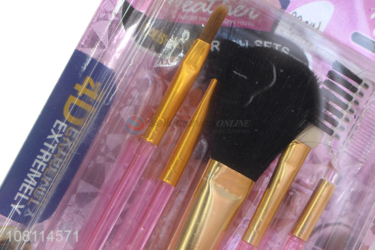 Most popular 5pieces soft makeup brush with top quality
