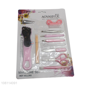 Factory price men women nail manicure set with top quality