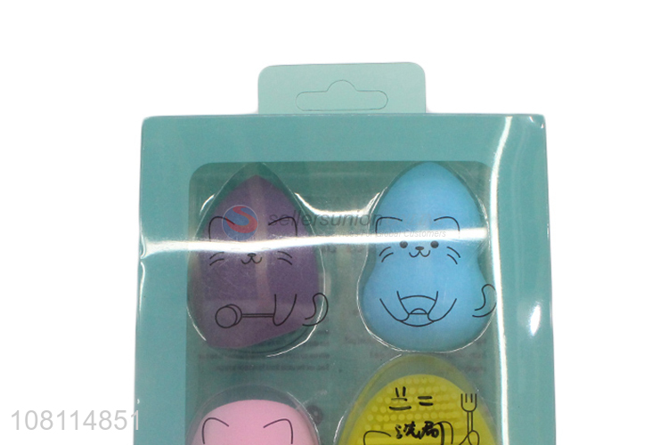 Online wholesale 4pieces women cosmetic puff for sale