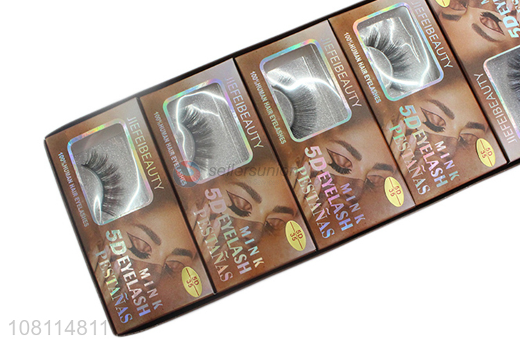 Factory supply women cosmetic false eyelashes for makeup