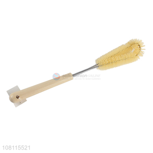 Wholesale custom wooden handle cup cleaning brush bottle brushes