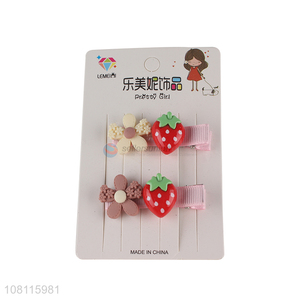 Wholesale hair accessories fruit hair clips flower bobby pins