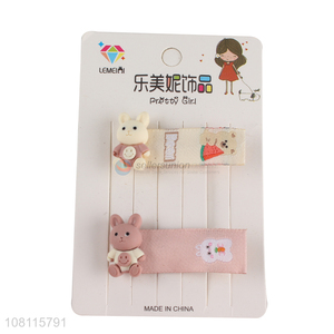 Popular product cartoon hair clips hairpins for toddler kids