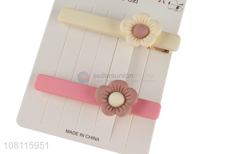 New arrival pretty flower hair clips hairpins for kids girls
