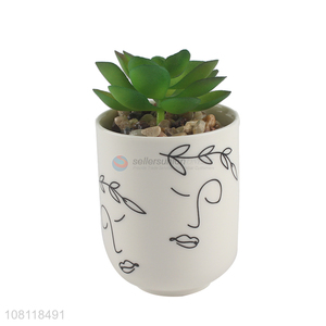 Factory wholesale ceramic pot artificial bonsai plants