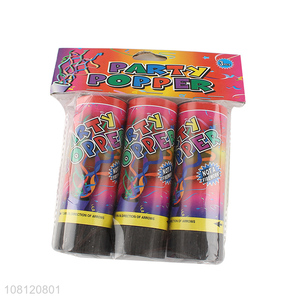 Hot selling colorful party confetti poppers streamer confetti shooter