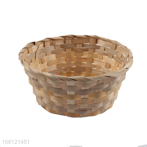 Wholesale garden bamboo storage basket handmade flower basket