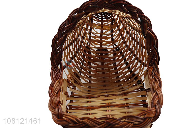 Yiwu market creative home gardening bamboo woven flower basket