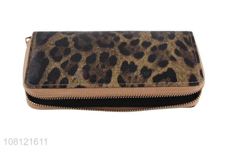 New Arrival Ladies Long Purse Pu Leather Coin Purse