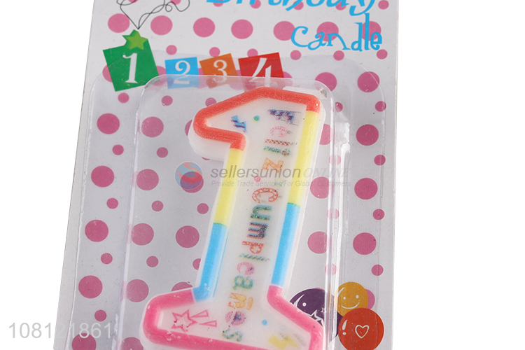 China wholesale decorative birthday number candles