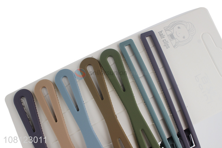Top quality multicolor plastic hairpin girls stylish hairwear