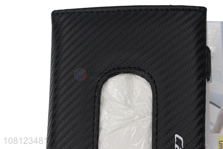 Wholesale carbon fiber leather car tissue box hanging car tissue bag