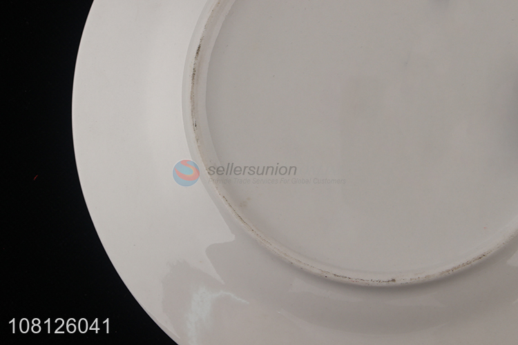 Factory supply ceramic dessert serving plate fruit plate