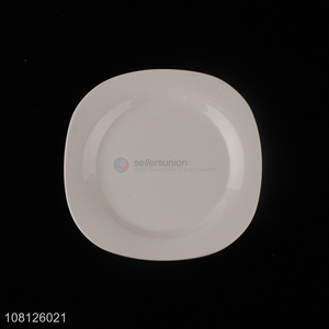 Good price microwave safe ceramic dining plate snack dish