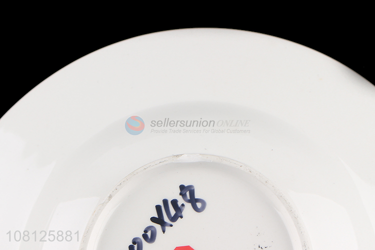 Online wholesale round ceramic pasta plate serving plate