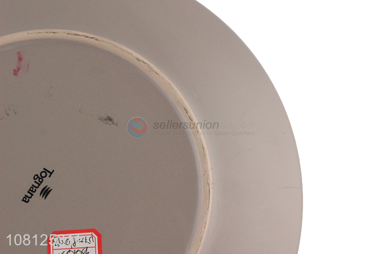 Wholesale large shallow ceramic dessert plate ceramic dish