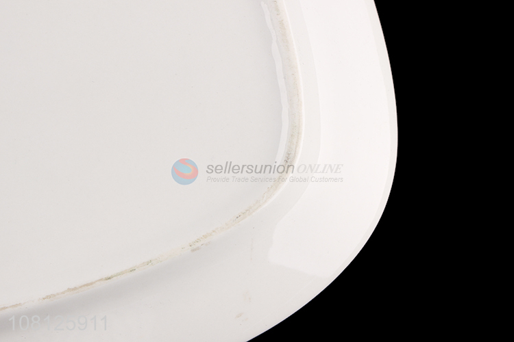 New arrival large ceramic fish serving plate dinnerware