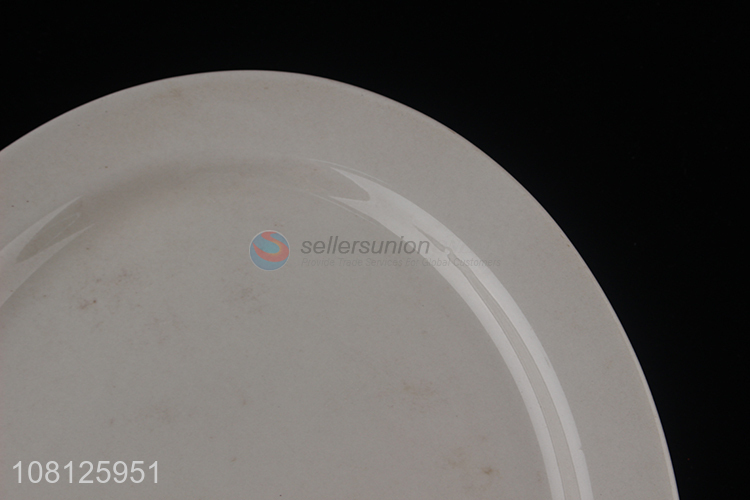 Hot sale large ceramic dinner plate household dinnerware