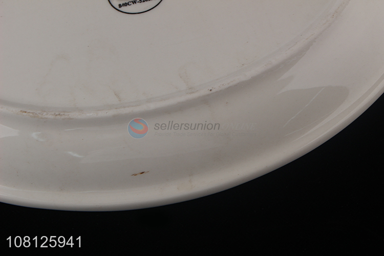 Wholesale large ceramic dinner plate porcelain steak plate
