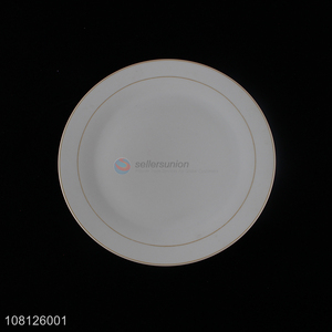 Best selling blank ceramic serving platter steak plate