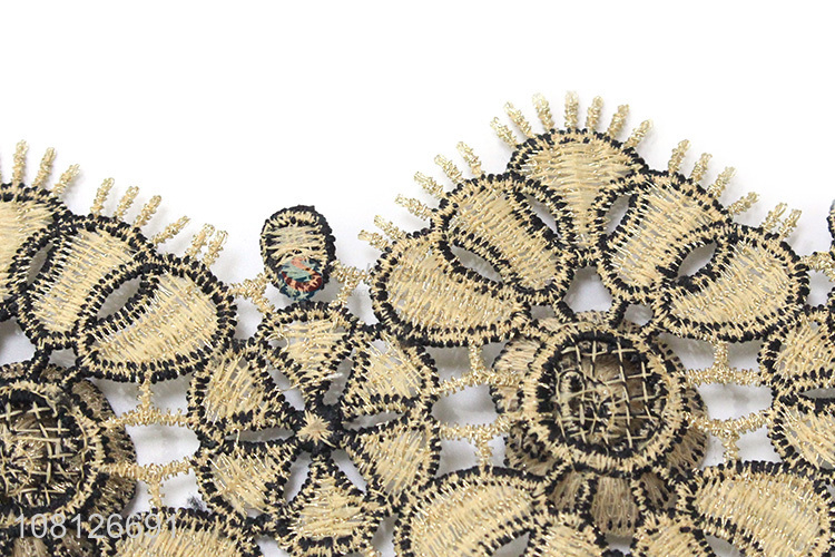 Factory wholesale delicate design lace trim lace fabric