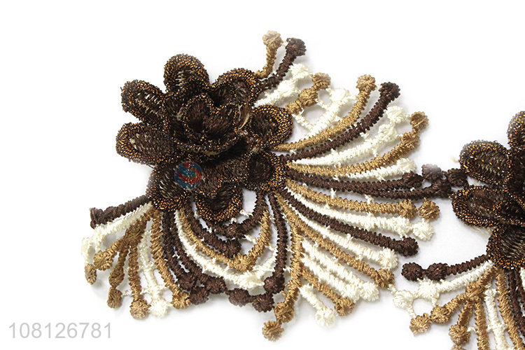 Factory wholesale creative embroidery lace trim for garment