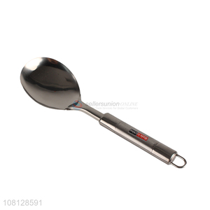 Yiwu supplier silver rice spoon restaurant <em>meal</em> spoon