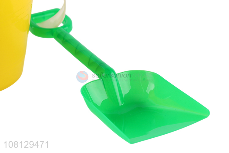 Factory supply 3inch plastic sand bucket shovel toy for kids