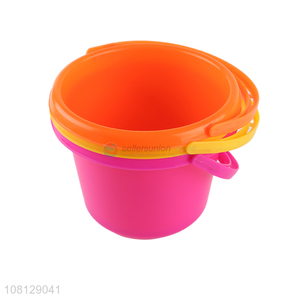 Good quality outdoor sand toys plastic beach bucket for kids