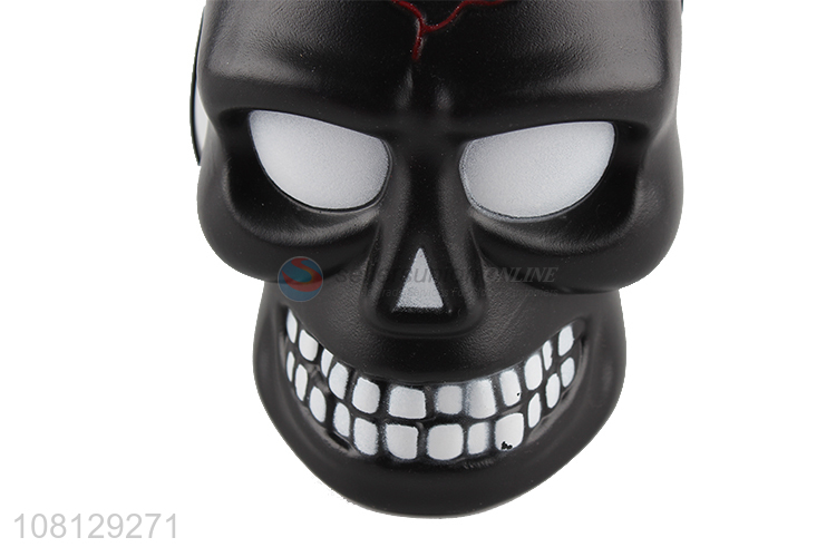 Wholesale Halloween skull bucket plastic candy bucket for decor