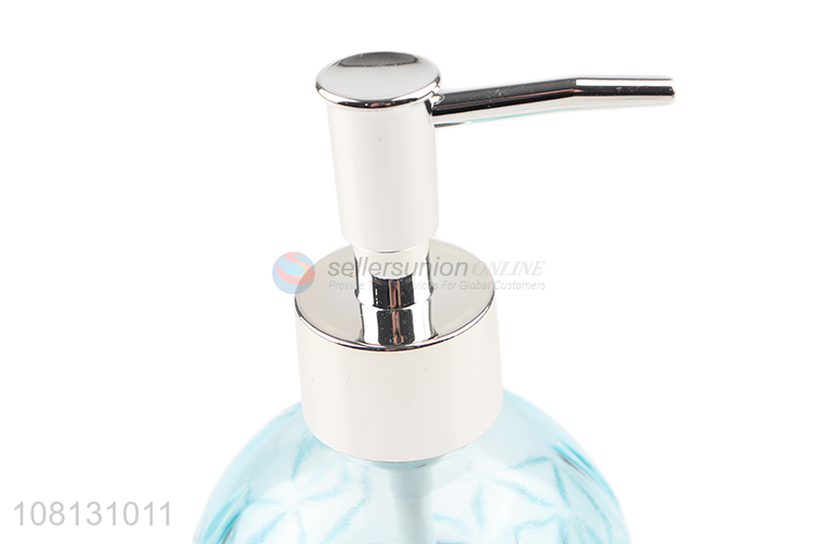 High quality transparent glass lotion bottle for household