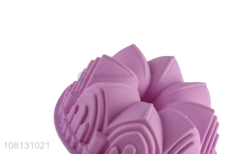 Yiwu wholesale purple silicone cake mold for kitchen baking